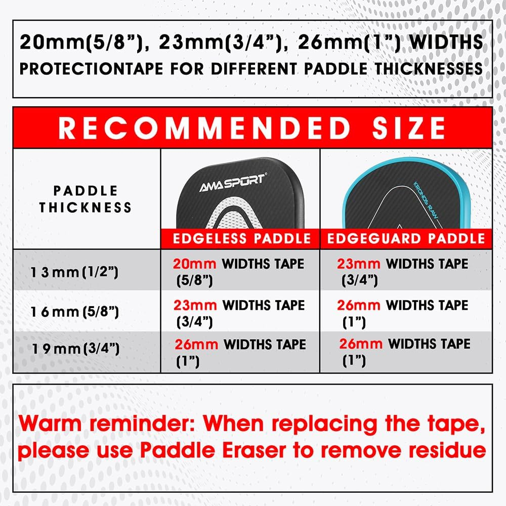 Custom Pickleball Edge Protection Tape