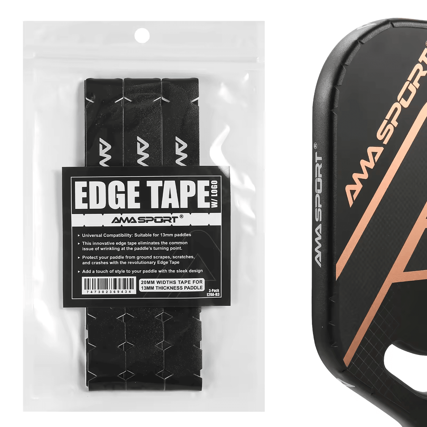 Custom Pickleball Edge Protection Tape - Match Point Promotions