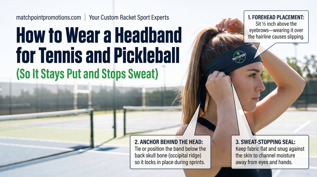 How to Wear a Headband for Tennis and Pickleball (So It Stays Put and Stops Sweat)