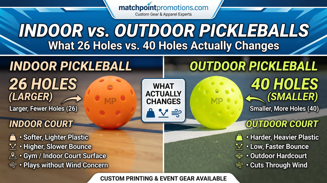 indoor vs outdoor pickleballs
