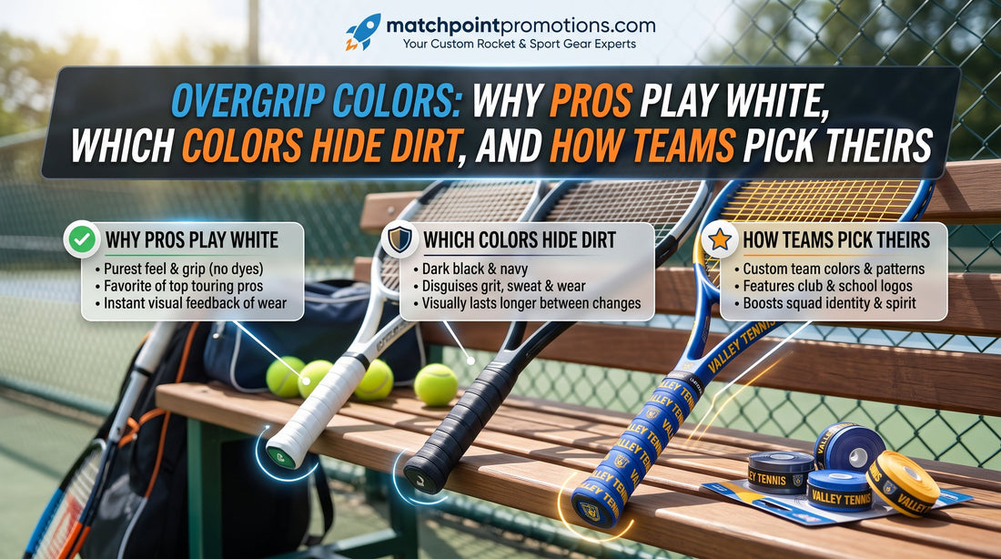 Overgrip Colors: Why Pros Play White, Which Colors Hide Dirt, and How Teams Pick Theirs