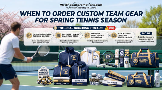 When to Order Custom Team Gear for Spring Tennis Season