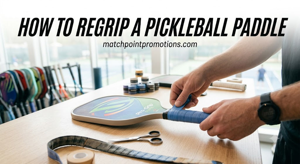 regripping a pickleball paddle