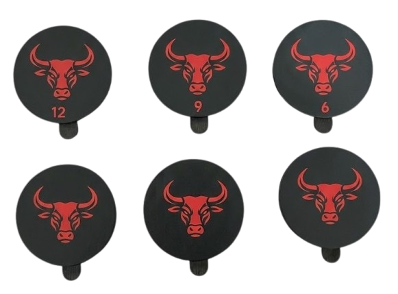 bull logo pickleball weighted end caps