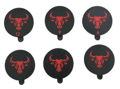 bull logo pickleball weighted end caps