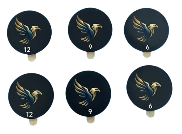 eagle logo pickleball weighted end caps