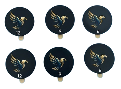 eagle logo pickleball weighted end caps