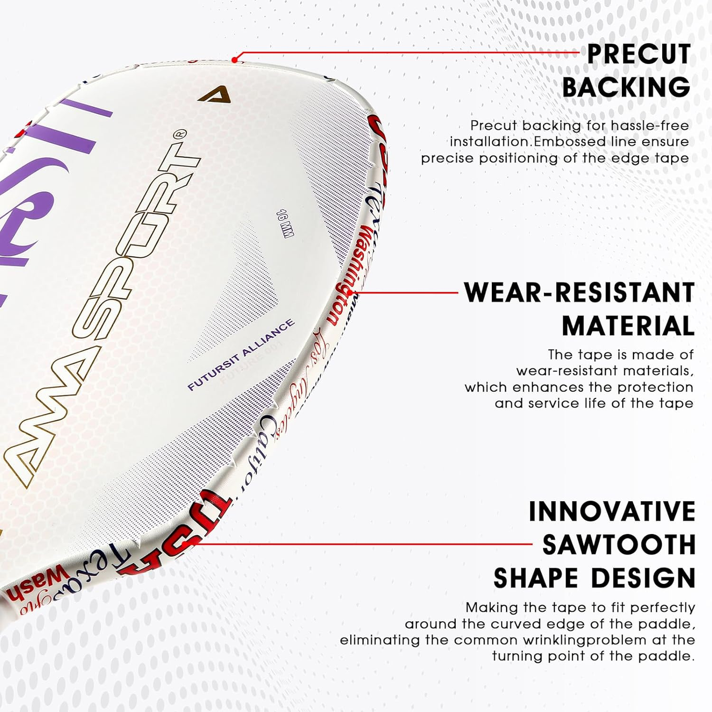 Custom Pickleball Edge Protection Tape
